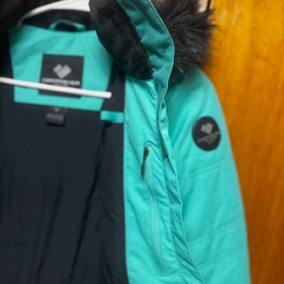 Obermeyer aqua/turquoise ski jacket, new without tags - Picture 2 of 8